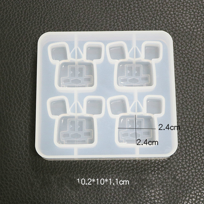 DIY Crystal Epoxy Mold for Mickey Pendant, Silicone