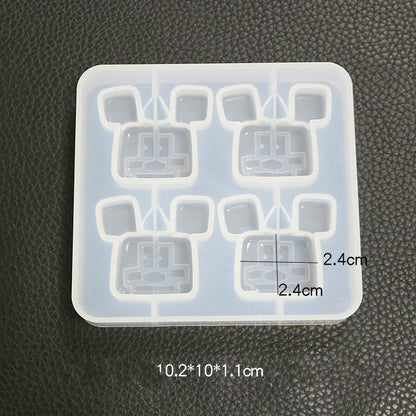 DIY Crystal Epoxy Mold for Mickey Pendant, Silicone
