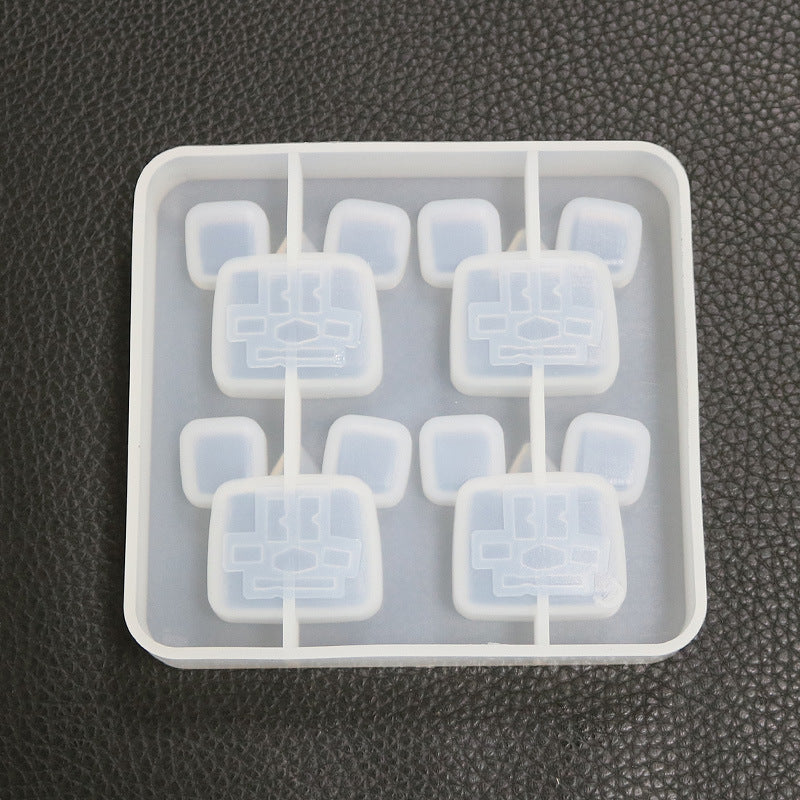 DIY Crystal Epoxy Mold for Mickey Pendant, Silicone