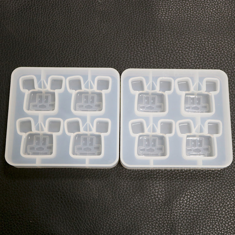 DIY Crystal Epoxy Mold for Mickey Pendant, Silicone