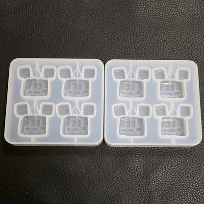 DIY Crystal Epoxy Mold for Mickey Pendant, Silicone