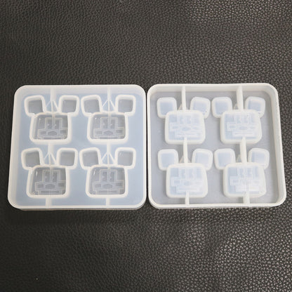 DIY Crystal Epoxy Mold for Mickey Pendant, Silicone