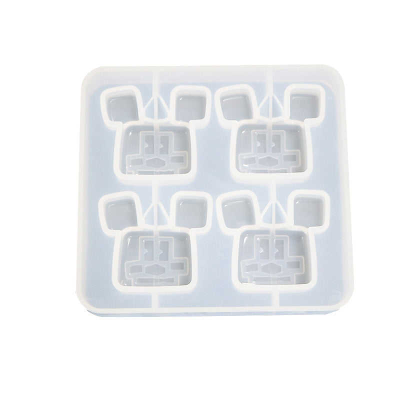 DIY Crystal Epoxy Mold for Mickey Pendant, Silicone
